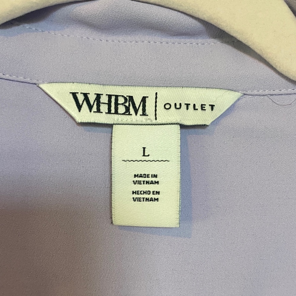 WHBM Lavender Blouse - Picture 2 of 6